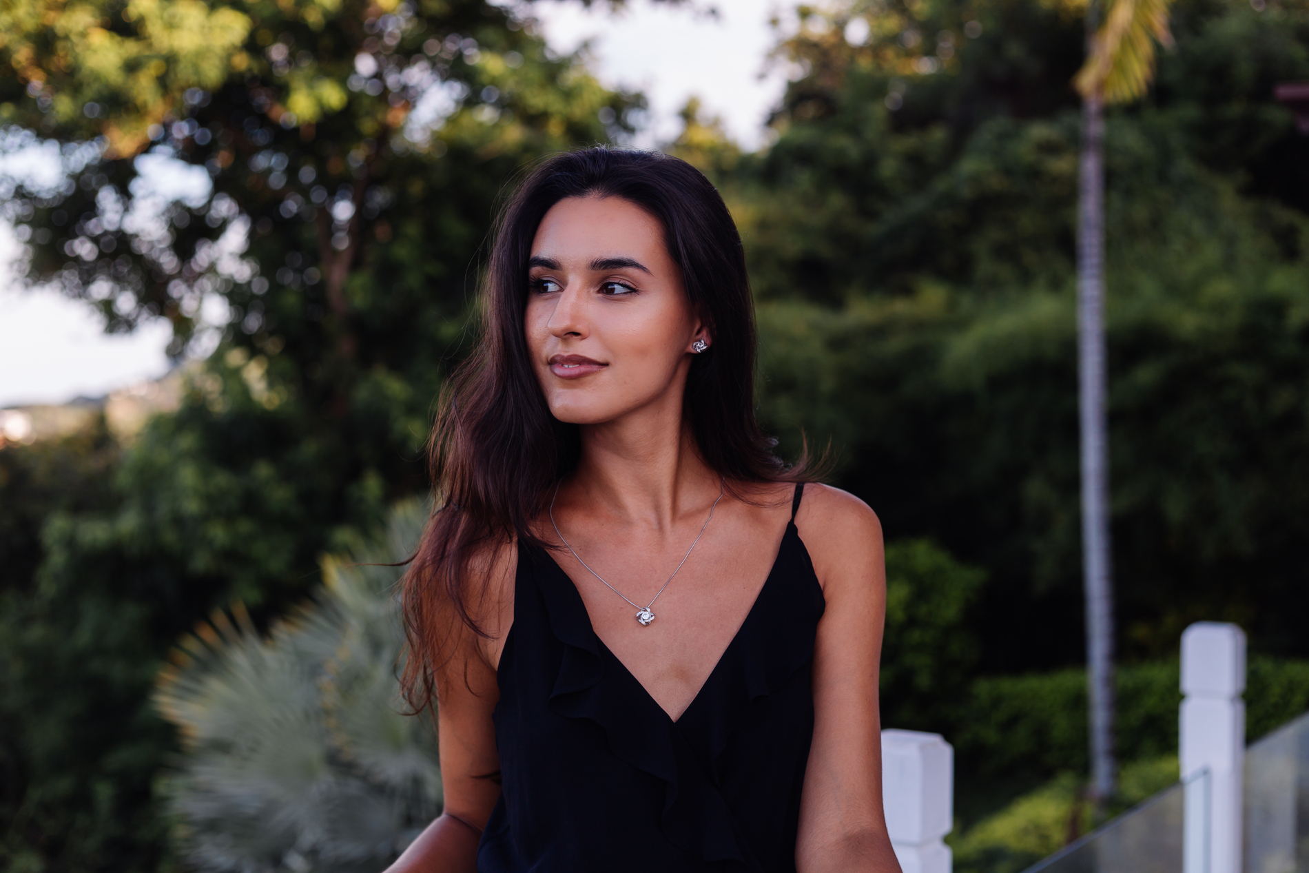 woman in black