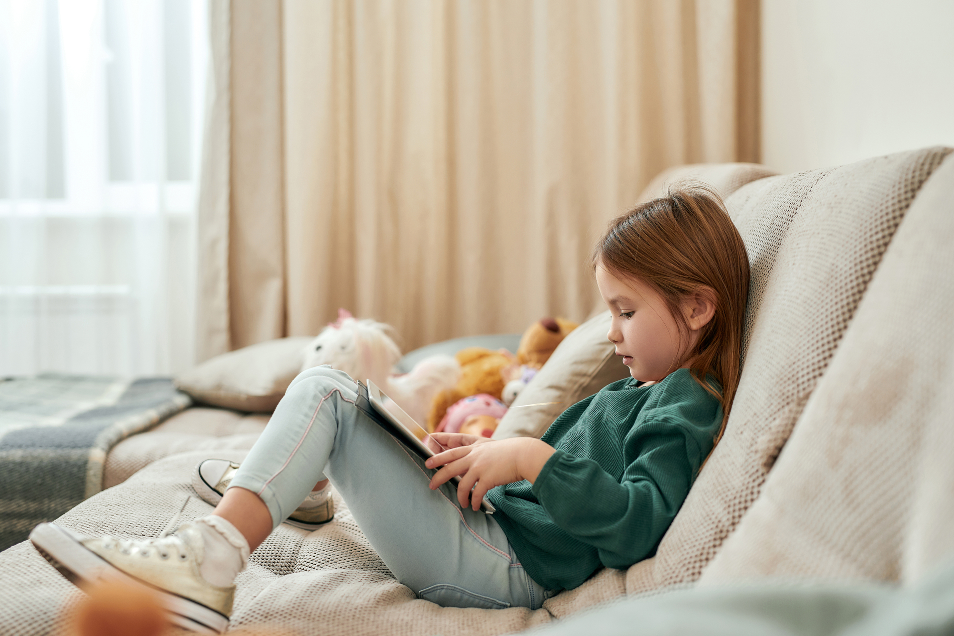 child using a tablet