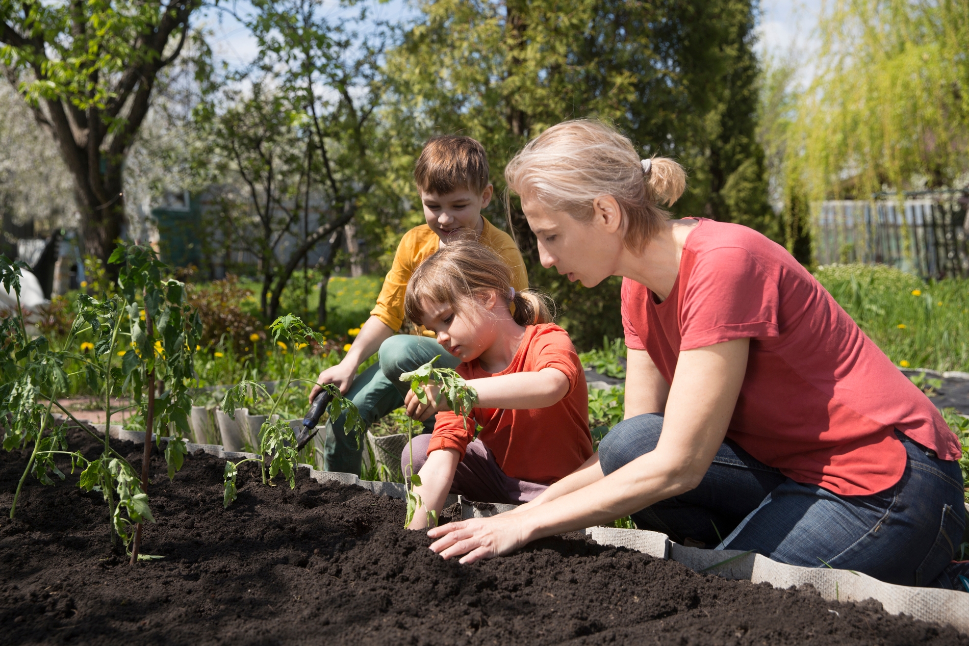 Gardening with kids