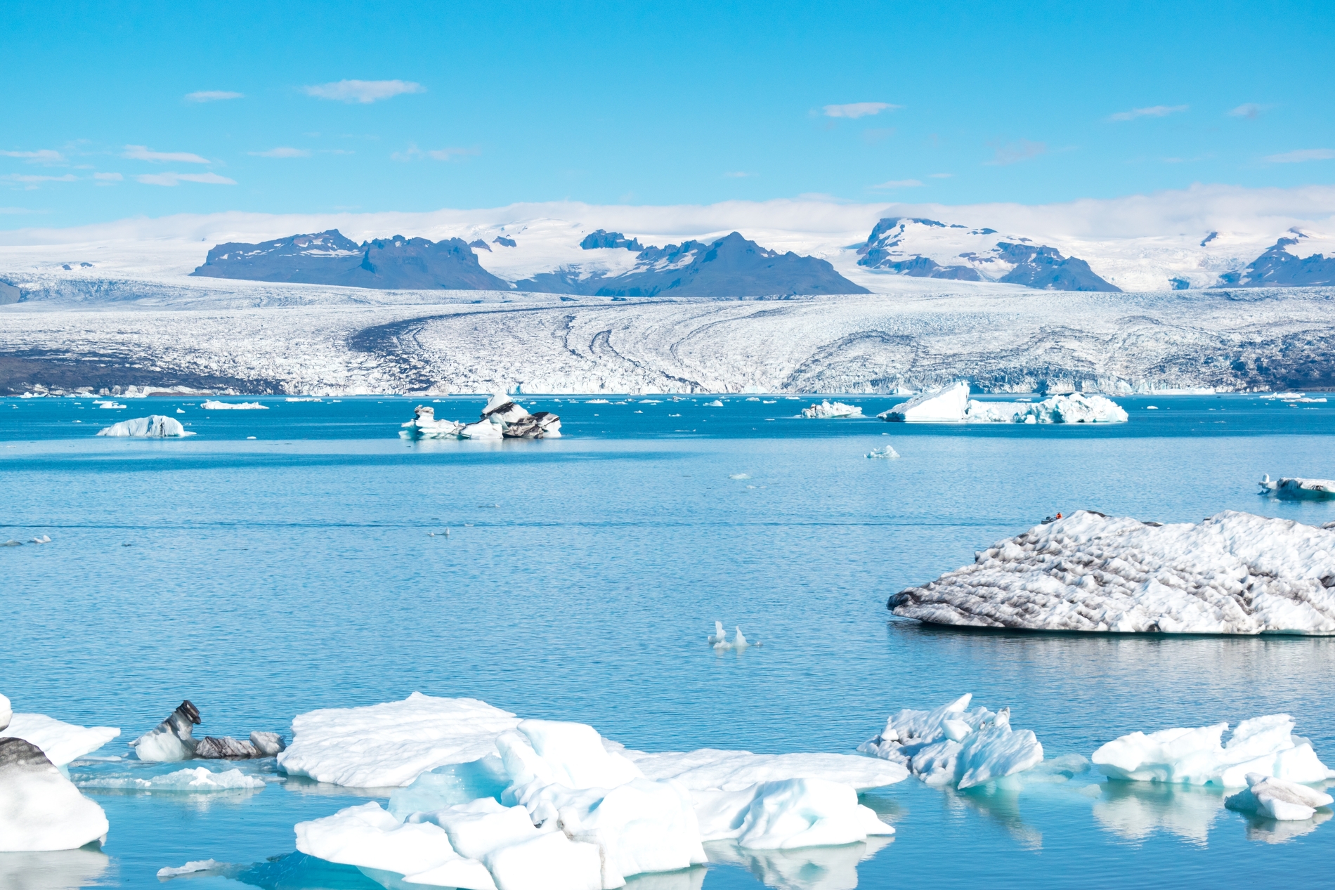 glacial blue lagoons