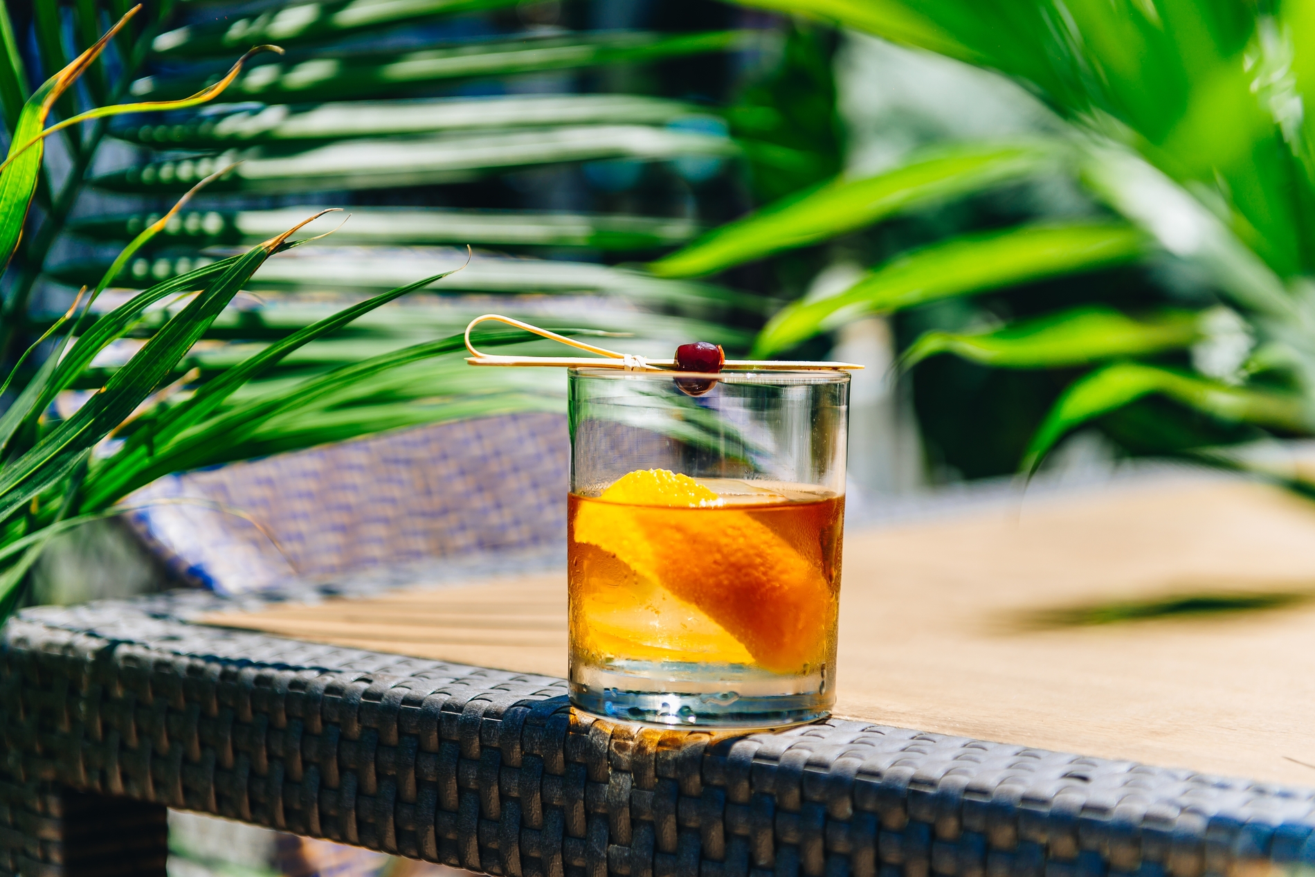 Drink in a glass